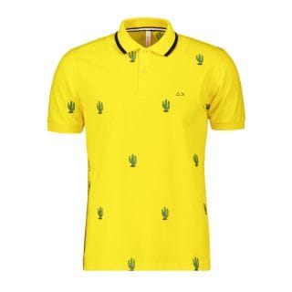 Sun 68 A33129 Polo Full Embroydered Casual Uomo