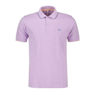 Sun 68 A34113 Polo Con Piping Casual Uomo