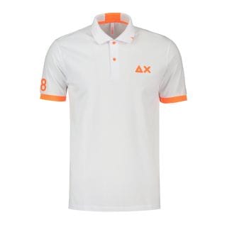 Sun 68 A34122 Polo Macro Logo Fluo Casual Uomo