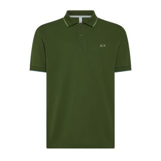 Sun 68 A35110 Polo Con Piping Casual Uomo