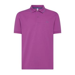 Sun 68 A35110 Polo Con Piping Casual Uomo