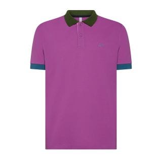 Sun 68 A35116 Polo Tricolor Casual Uomo