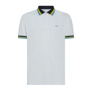 Sun 68 A35117 Polo Collar Multi Stripes Casual Uomo