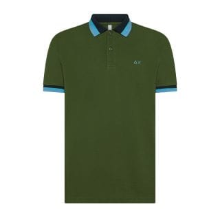 Sun 68 A35117 Polo Collar Multi Stripes Casual Uomo