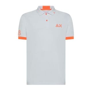 Sun 68 A35122 Polo Macro Logo Fluo Casual Uomo