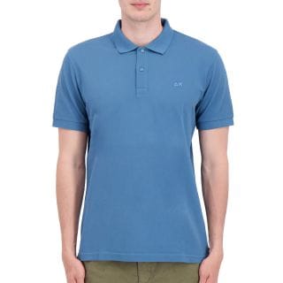 Sun 68 A36103 Polo Cold Dye Con Dettaglio Casual Uomo