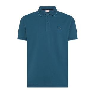 Sun 68 A36111 Polo Con Piping Casual Uomo