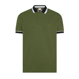 Sun 68 A36117 Polo Collar Multi Stripes Casual Uomo