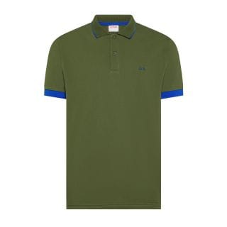 Sun 68 A36120 Polo Smal Stripe Fluo Casual Uomo