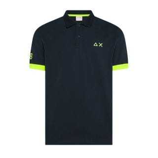 Sun 68 A36121 Polo Macro Logo Fluo Casual Uomo