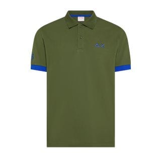 Sun 68 A36121 Polo Macro Logo Fluo Casual Uomo