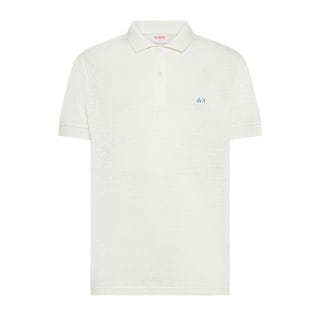 Sun 68 A36130 Polo Jersey Linen Solid 100% Casual Uomo