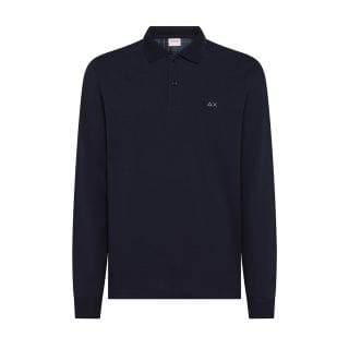 Sun 68 A45108 Polo Ls Inserti Tartan Casual Uomo