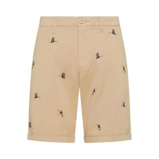 Sun 68 B35103 Bermuda Chino Con Risvolto Embrodery Casual Uomo