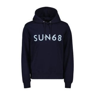Sun 68 F44121 Felpa Cappuccio Macro Logo Casual Uomo