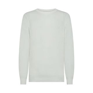 Sun 68 K35118 Maglione Girocollo In Cotone A Grana Di Riso Vintage Casual Uomo