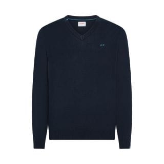 Sun 68 K36102 Maglione Scollo V Cotone Casual Uomo