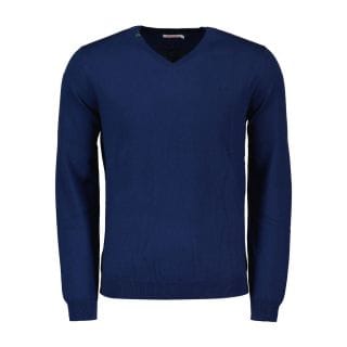 Sun 68 K43102 Maglione Scollo V In Cotone E Lana Casual Uomo