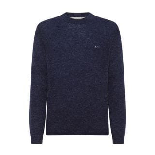 Sun 68 K44118 Maglione Girocollo In Lana Misto Alpaca Casual Uomo