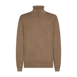 Sun 68 K44146 Maglione Dolcevita In Lana Vintage Plain Casual Uomo