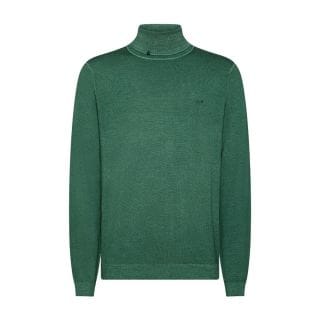 Sun 68 K44146 Maglione Dolcevita In Lana Vintage Plain Casual Uomo