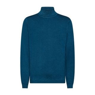 Sun 68 K44146 Maglione Dolcevita In Lana Vintage Plain Casual Uomo