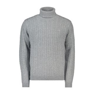 Sun 68 K44156 Maglione Dolcevita In Lana E Cachemire Treccia Casual Uomo