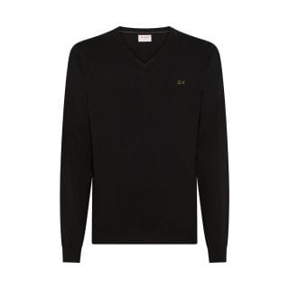 Sun 68 K45102 Maglione Scollo V Cotone Lana Casual Uomo