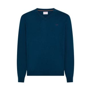 Sun 68 K45102 Maglione Scollo V Cotone Lana Casual Uomo