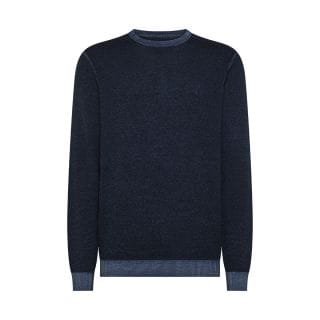 Sun 68 K45128 Maglione Girocollo Lana Tinto Freddo Grana Riso Casual Uomo