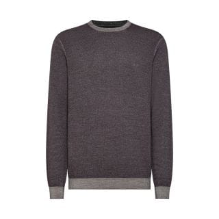 Sun 68 K45128 Maglione Girocollo Lana Tinto Freddo Grana Riso Casual Uomo