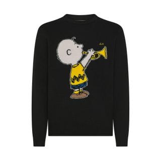 Sun 68 K45181 Maglione Girocollo Peanuts Casual Uomo