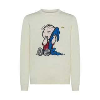 Sun 68 K45181 Maglione Girocollo Peanuts Casual Uomo