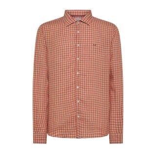 Sun 68 S35110 Camicia Linen Micro Chec Casual Uomo