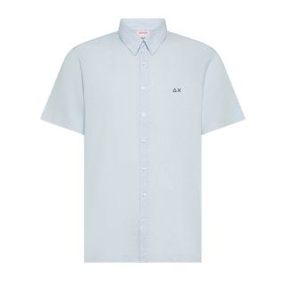 Sun 68 S36108 Camicia Mc In Lino Cotone Casual Uomo