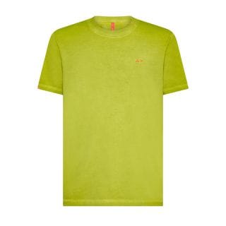 Sun 68 T35145 T-shirt Special Dyed Logo Casual Uomo