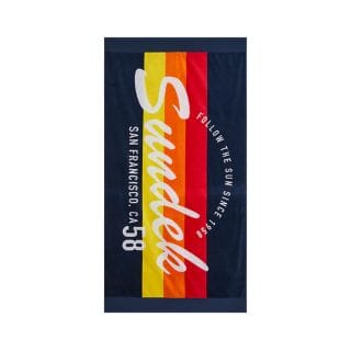 Sundek Am385atc1000 Telo Mare Logo Stampa Arcobaleno Mare Uomo