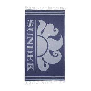 Sundek Am401atc1000 Telo Mare Con Frange E Logo Mare Uomo