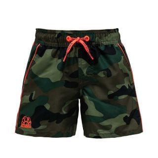 Sundek B700bdp0153 Boxer Con Elastico E Piping Camo Bambino Mare Bambino Junior