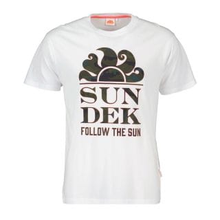 Sundek M0026tej7853 T-shirt Macro Logo Camo Casual Uomo