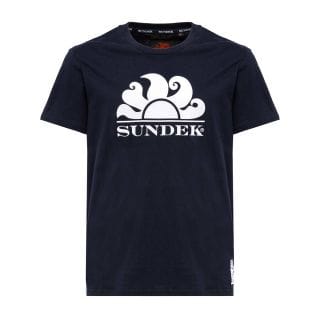 Sundek M057tej9200 T Shirt Macro Logo Casual Uomo