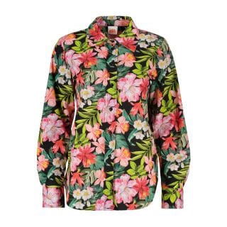 Sundek W361shcn6bb Camicia In Fantasia Floreale Donna Casual Donna