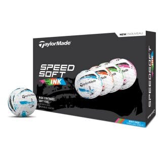 Taylor Made M1031801 Speedsoft Ink Multicolor Palline Golf Uomo