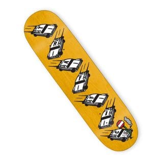 The National Skateboard Co Traf Tavola Traffic Fender Bender 8.38 Skateboard Skateboarding Uomo