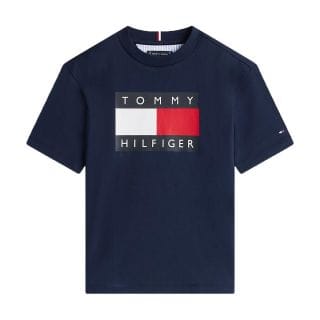 Tommy Hilfiger Kb0kb10340 T Shirt Heritage Printed Flag Bambino Abbigliamento Bambino Junior