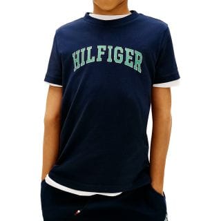 Tommy Hilfiger Kb0kb10420 T Shirt Hilfigher Varsity Bambino Abbigliamento Bambino Junior