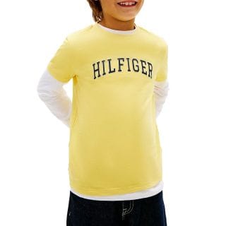 Tommy Hilfiger Kb0kb10420 T Shirt Hilfigher Varsity Bambino Abbigliamento Bambino Junior