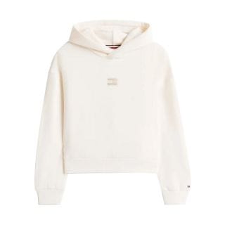 Tommy Hilfiger Kg0kg09336 Felpa C/capp Tonal Flag Bambina Abbigliamento Bambino Junior