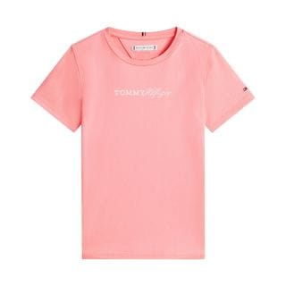 Tommy Hilfiger Kg0kg9123 T Shirt Tommy Script Bambina Abbigliamento Bambino Junior