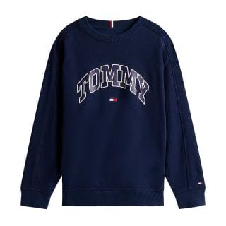 Tommy Hilfiger Thkb0kb09899t Felpa Girocollo Scritta Bambino Abbigliamento Bambino Junior